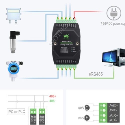 Converter Arus 4-20ma to Modbus RTU